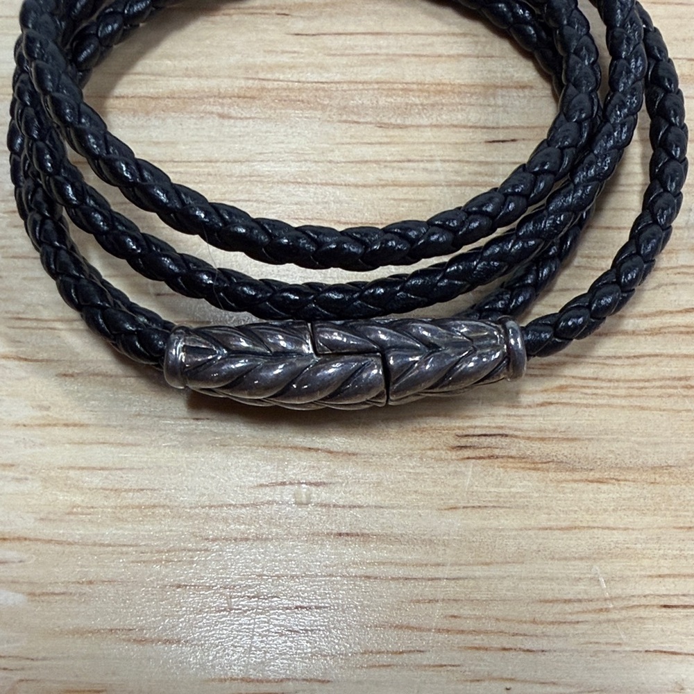 David Yurman CHEVRON TRIPLE WRAP BRACELET - Picture 4 of 5